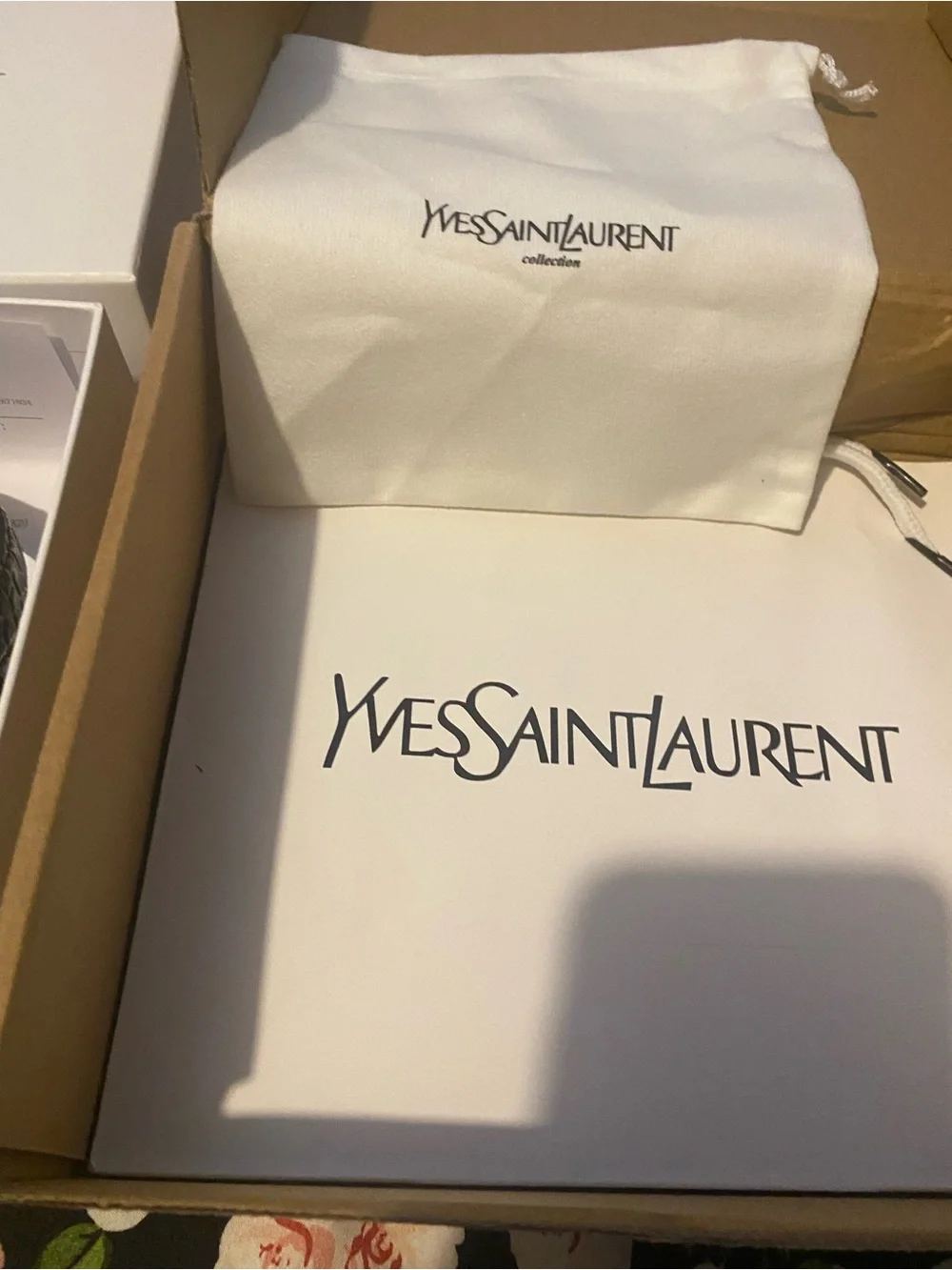 Yves Saint Laurent Black Leather Belt with Gold YSL Logo